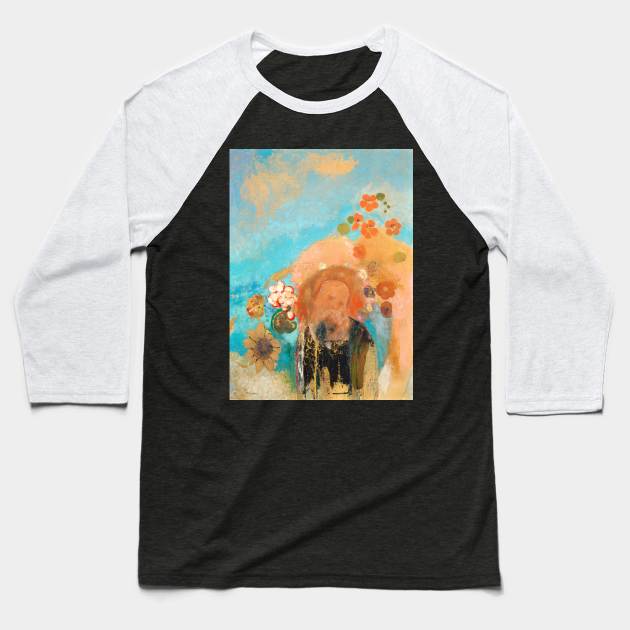 Evocation of Roussel (1912) by Odilon Redon Baseball T-Shirt by Romin's Stall